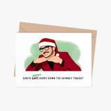 Pedro Pascal Santa Daddy Holiday Card