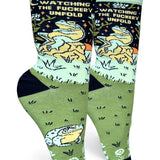 Groovy Things Co. Women's Crew Socks - Watching the Fuckery Unfold