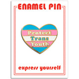 The Found Enamel Pin - Protect Trans Youth