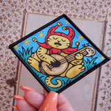 Sad Jester Cat - Woven Patch