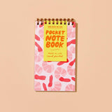 Shrimp Cocktail Letterpress Spiral Pocket Notebook