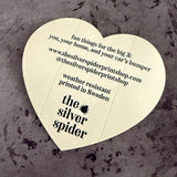 Heart Shaped Sticker - Oat Milk
