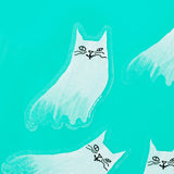 Bromstad Printing Co. - Ghost Cat Clear Sticker