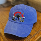 Mothman Cryptid Club Corduroy Hat - Royal Blue