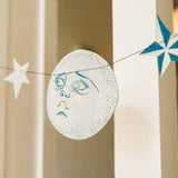 Man on the Moon Sewn Garland