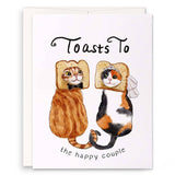 Liyana Studios Wedding Card - Toast Cats