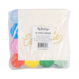 Time to Celebrate Rainbow Scalloped Cocktail Napkins