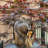 Hand-painted Monarch Butterfly Claw Hair Clip