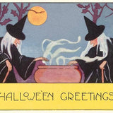 Found Image Press Postcard - Witch Cauldron