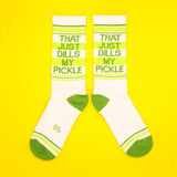 Gumball Poodle Gym Socks 'That Just Dills My Pickle'