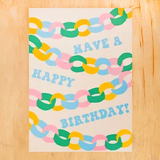 Alphabet Studios Birthday Card - Birthday Paper Chain
