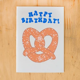 Alphabet Studios Birthday Card - Birthday Pretzel