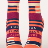Blue Q Ankle Socks Fun Person Alert