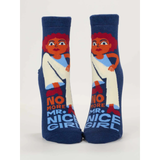 Blue Q Ankle Socks 'No More Mr. Nice Girl'