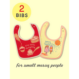 Blue Q Baby Bibs Set of 2 -  Dumpling / Meltdown