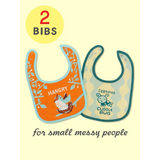 Blue Q Baby Bibs Set of 2 -  Hangry / Cuddle Bug