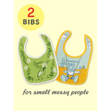 Blue Q Baby Bibs Set of 2 - Sweet Pea / Wrecking Ball