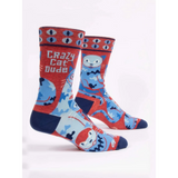 Blue Q Men's Sock 'Crazy Cat Dude'