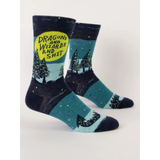 Blue Q Men's Socks 'Dragons & Wizards & Shit'