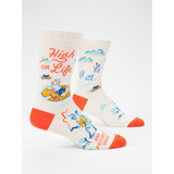 Blue Q Men's Socks 'High on Life'