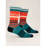 Blue Q Men's Socks Retired as Fuck