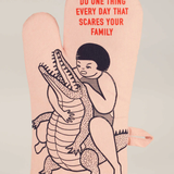 Blue Q Oven Mitt Scares Your Family