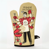 Blue Q Oven Mitt 'I'll Feed All You Fuckers'