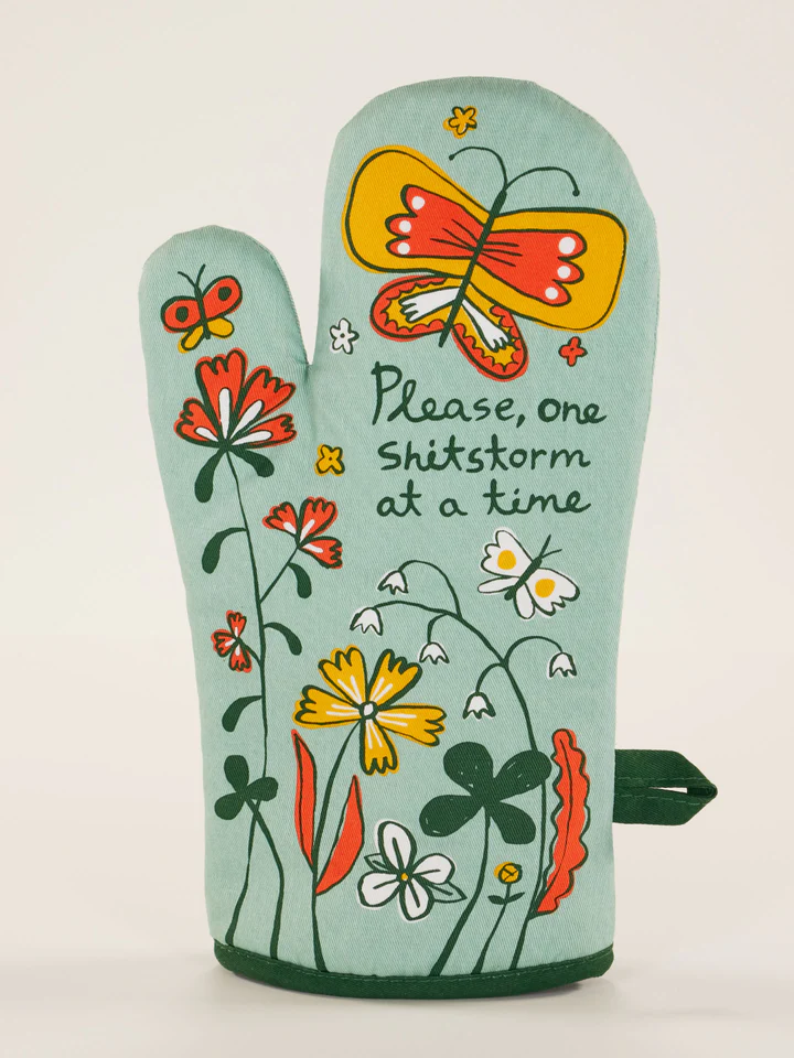 Blue Q Oven Mitt Shitstorm
