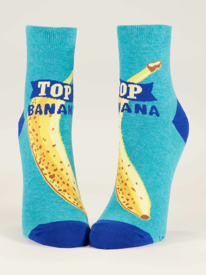 Blue Q Ankle Socks Top Banana