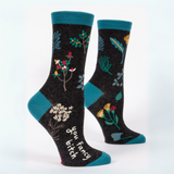 Blue Q  Women's Crew Sock 'You Fancy Bitch'