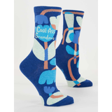 Blue Q Women's Crew Socks 'Cool Ass Grandma'