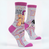 Blue Q  Women's Crew Socks 'My Dog is Cool as F*ck'
