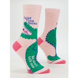 Blue Q Women's Crew Socks 'Quiet Time Socks'