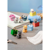 Flocked Cats in Bags Blind Box