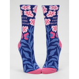 Blue Q Crew Socks Pretty Fucking Delightful