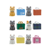 Flocked Cats in Bags Blind Box