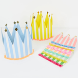 Meri Meri Striped Paper Party Crowns