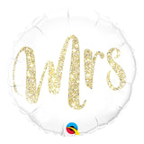 18" Mrs. Glitter Foil Balloon