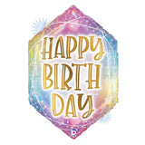 25" Pastel Opal Gem-Shaped Birthday Balloon