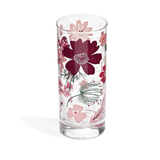 12.3oz. Highball Glass - Pink Garden