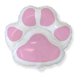 30" White Paw Pink Toe Beans Foil Balloon