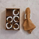 Creative Co-op Resin Bloody Fang Napkin Rings