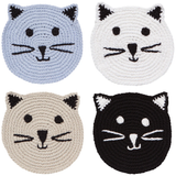 Danica & Now Designs Crochet Coaster  Set - Meow Furever