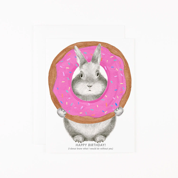 Dear Hancock Birthday Card -  Donut Bunny