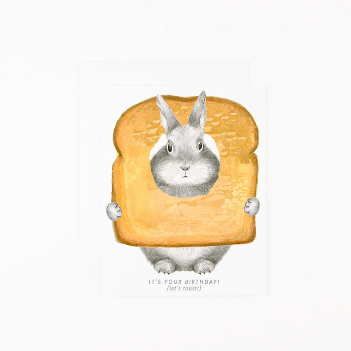 Dear Hancock Birthday Card -  Toast Bunny