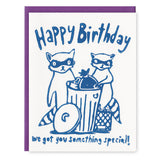 Ghost Academy Birthday Card Raccoons