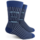 Groovy Things Co. Men's Crew Socks 'Fucking Quitter... I Mean, Happy Retirement'