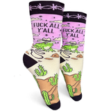 Groovy Things Co. Women's Crew Socks 'Fuck All Y'all'