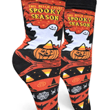 Groovy Things Co. Womens Crew Socks This Bitch Loves Spooky Season