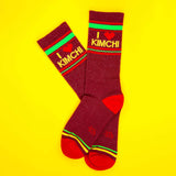 Gumball Poodle Gym Socks 'I ❤️ Kimchi'